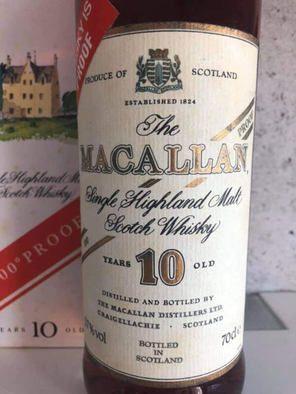 Macallan 10 Year Old Cask Strength Giovinetti Import